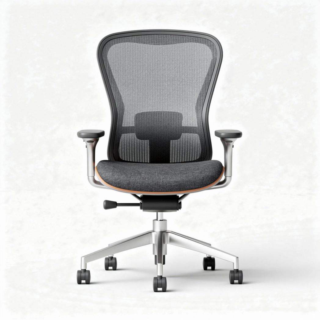 Ergonomische bureaustoel met netweefsel en gestoffeerde zitting 60 x 60 x 100cm